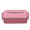 304 Stainless Steel Lunch Box Rectangular Insulated Portable Bento Box with HandleSingle Layer