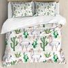 Coconut Palm Three-Piece Quilt Cover 3D Digital Printing Bedding Set Bed Cover