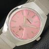 VINTAGE HMT KOHINOOR HAND-WINDING INDIAN MENS PINK COLOR DIAL WATCH A702062-5 R208-a702062