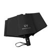 Полностью автоматический трехслойный зонт с черным клеем и защитой от УФ-лучей с логотипом для дождя или солнца