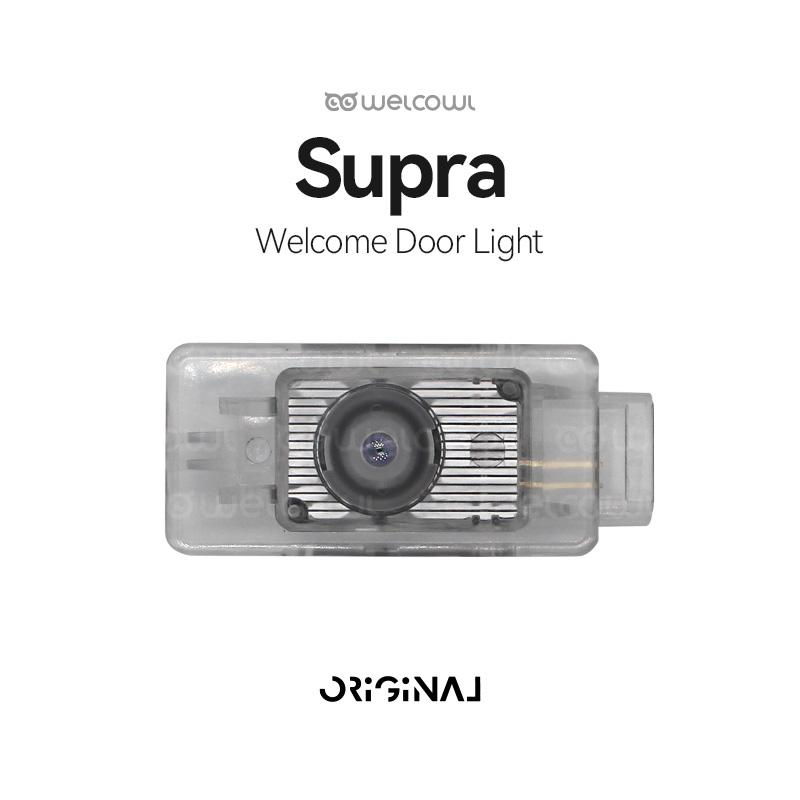 2pcs LED Welcome Light For Supra GR Sport fifth generation 2020 2022 2023 Car PPKJ2 Door Lamp refit Auto Accessories Icon Glass