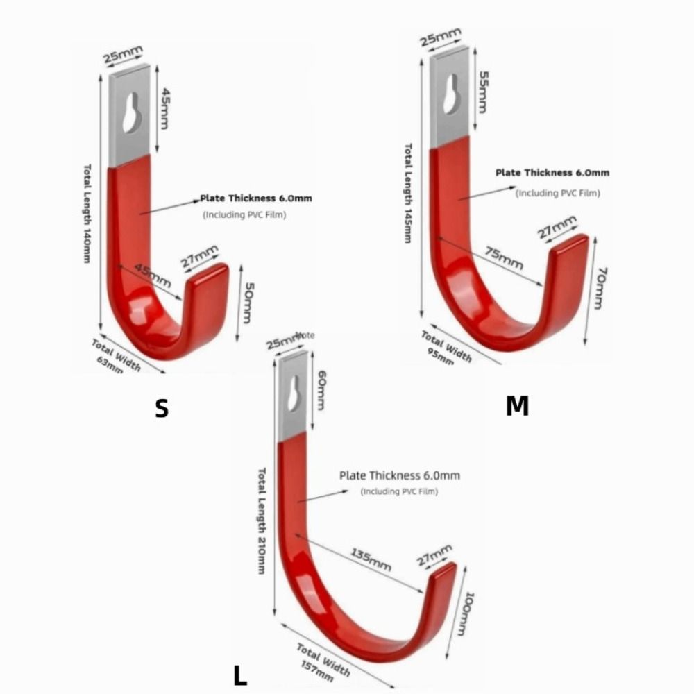 Качественный Прочный Большой Крюк для Тяжелых Предметов Большого Размера Металлический Настенный Крепеж Одиночный Крюк для Наружного Использования