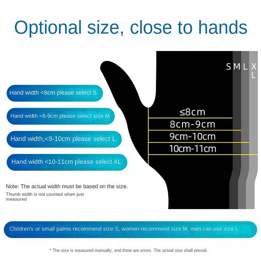 100Pcs Transparent Disposable Gloves S/M/L/XL Latex Free Gloves Durable Cleaning Gloves  Household
