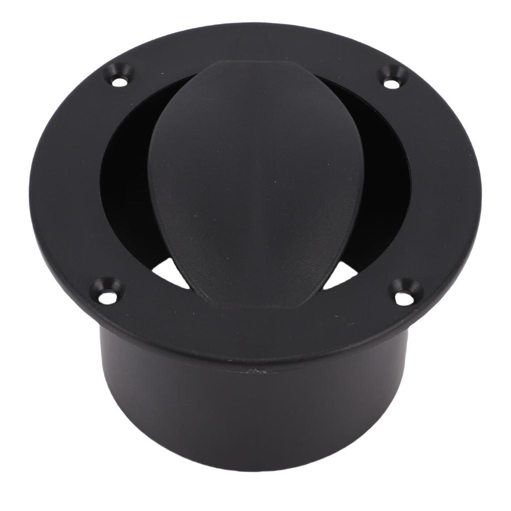 Boat Livewell Vent Improved Airflow Boat Marine Round Air Outlet Vent for Pontoon Kayak Black