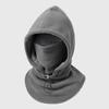 Thermal Hooded Neck Drawstring Pullover Cap Casual Helmet Hat  Ski
