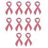 10 шт. Элегантные броши с розовой лентой, значки на лацкан, значки с лентой, значки надежды, ювелирные значки для кампаний по повышению осведомленности о заболеваниях