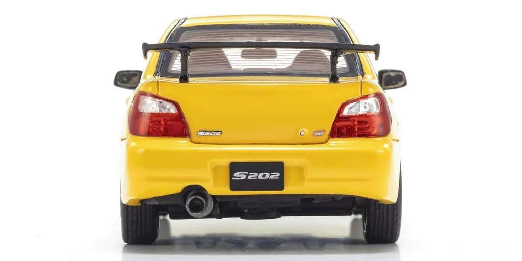 Kyosho Original Subaru Impreza S202 Желтый Готовый продукт 1/43