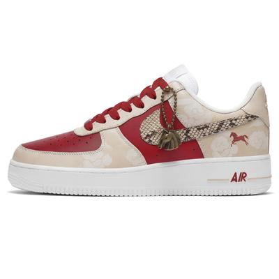 Air Force 1 'Панда Кожа, Sanci Laboratory, Год Лошади, Красный Гребень Тень Обувь Нескользящая Кожа DV0788-001(Команда-)-Случайные упаковочные пакеты