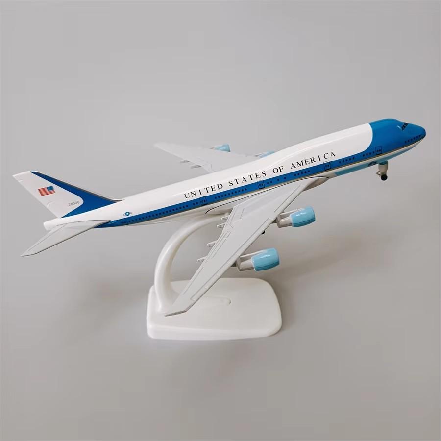 1/400 20 см B747 Air Force One Авиакомпания Модель Самолета 747 Литье под давлением Реплика Сплав Металл Самолет Игрушки и Шасси Серия Хобби