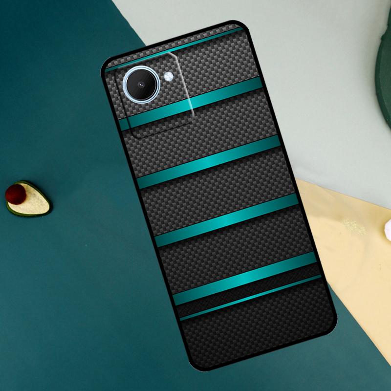 Чехол для Realme C30 C31 C33 C35 C53 C55 C11 C15 C25s C21Y GT Neo 5 3T 2T 9 10 11 Pro Plus с рисунком под карбон