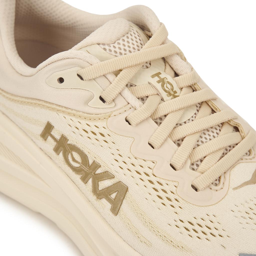 HOKA Bondi 9 Wide Vanilla Birch Женские Кроссовки Кремовые 1162014-VCH