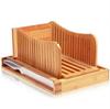 Bamboo Bread Slicer - European Style Wooden Toast and Ham Divider