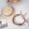 New flower straw straw hat women's summer seaside beach top hat parent-child sun hat sun hat tide