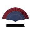 Простой складной веер красный [Keichido] [04 темно-синий]