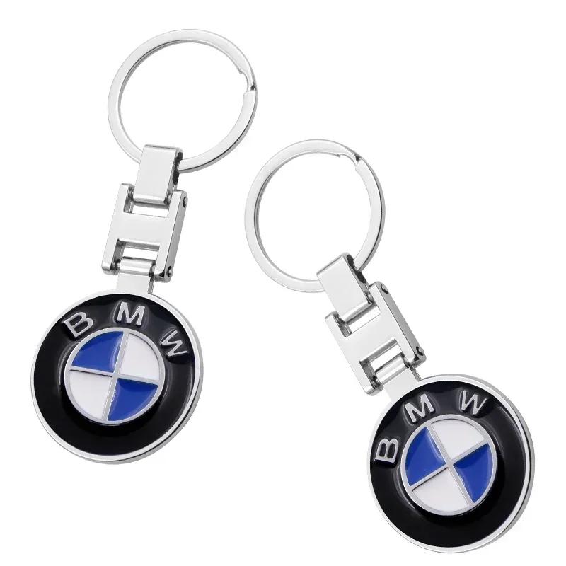 New 2025 For BMW 1pc car badge emblem keychain metal Car key ring car decoration keychain For Bmw e46 e90 e60 e39 f30 e36 f10 f2