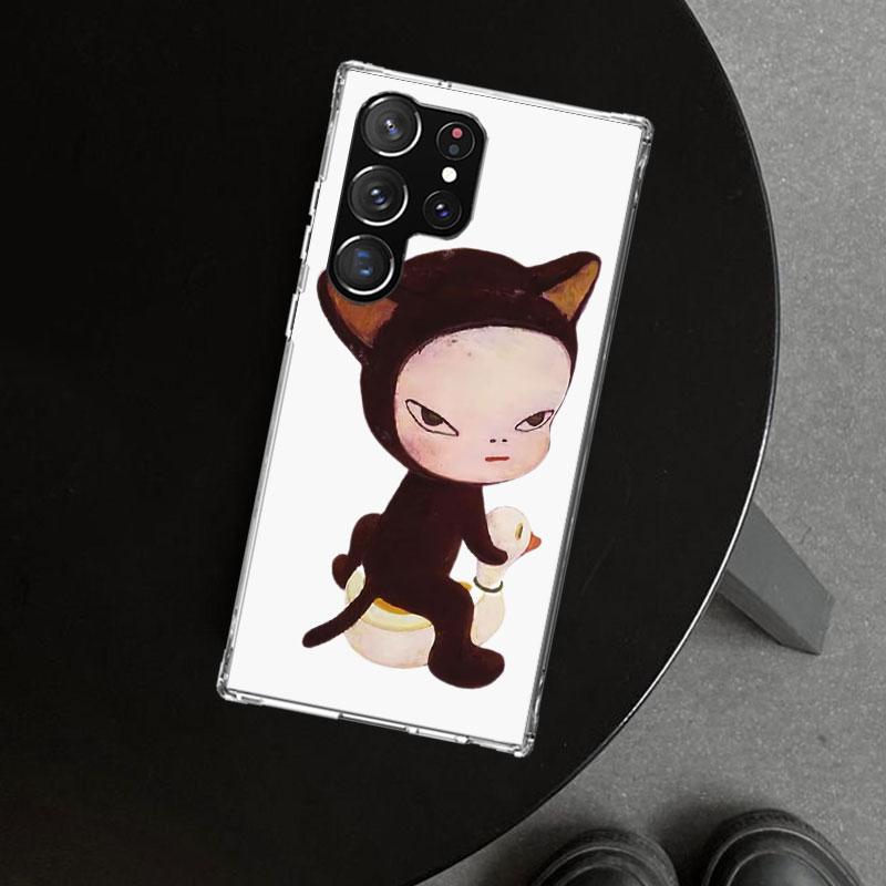 Чехол для телефона Y-Yoshitomo Nara для Samsung Galaxy S26 S25 Edge S24 S23 Ultra S22 Plus S21 FE S20 + Художественный персонализированный Fundas Gala