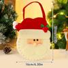 Santa Claus Snowman Elk Bell Gift Bag Christmas Gift Bag Candy Bag Snowflake Crisp Drawstring Bag