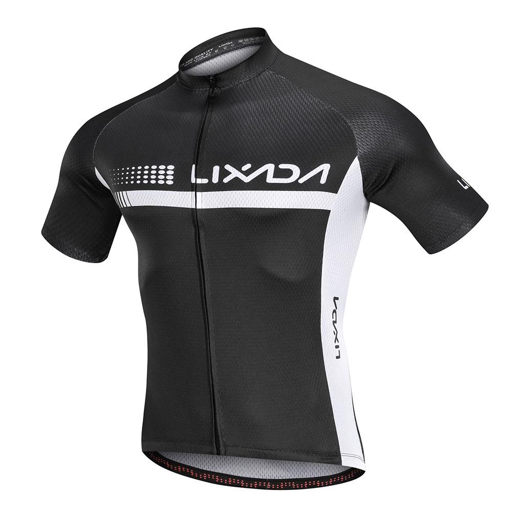 Lixada Летний велосипедный комплект из велосипедной рубашки с короткими рукавами и шорт с нагрудником с мягкой подкладкой
