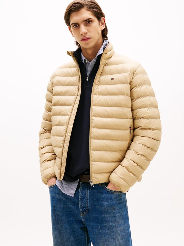 Winter Jacket Tommy Hilfiger Packable Water Repellent Jacket (MW0MW37634) Recycled Jacket (MW0MW37634) Camel