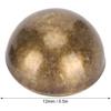 GLOGLOW Button Stud, 30 Sets Mushroom Screwback Studs Rivets Bronze‑Coloured Dome Studs Button Handbag Feet Nailheads Leather Craft Decoration 12MM