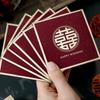 New Year Blessing Words Wedding Red Envelope Bronzing Pearlescent Paper Mini Money Pocket S/M/L Size Spring Festival