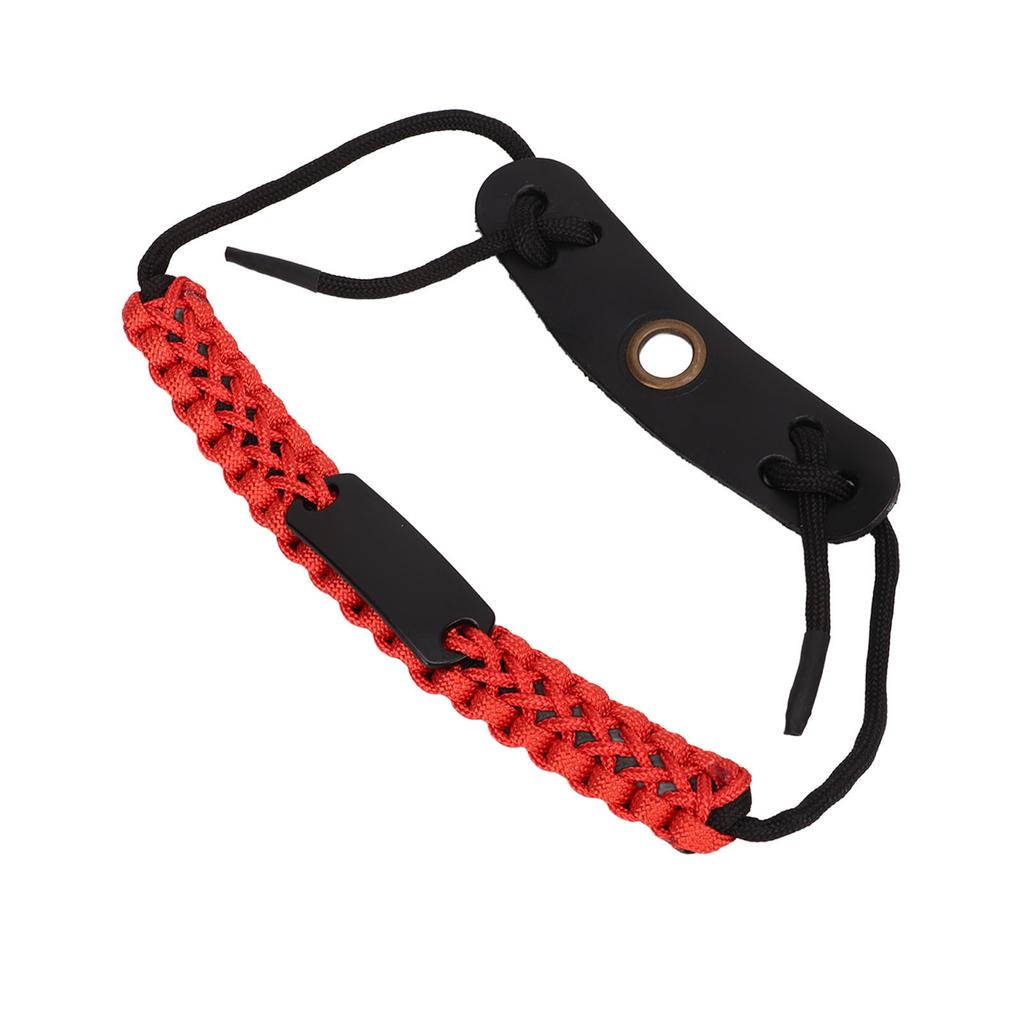 Nylon Rope Bow Archery Wrist Sling Adjustable Bows Arrows Wrist Rope for Hunting Shooting Red