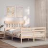 VidaXL Bed Frame with Headboard Small Double Solid Wood 3195126