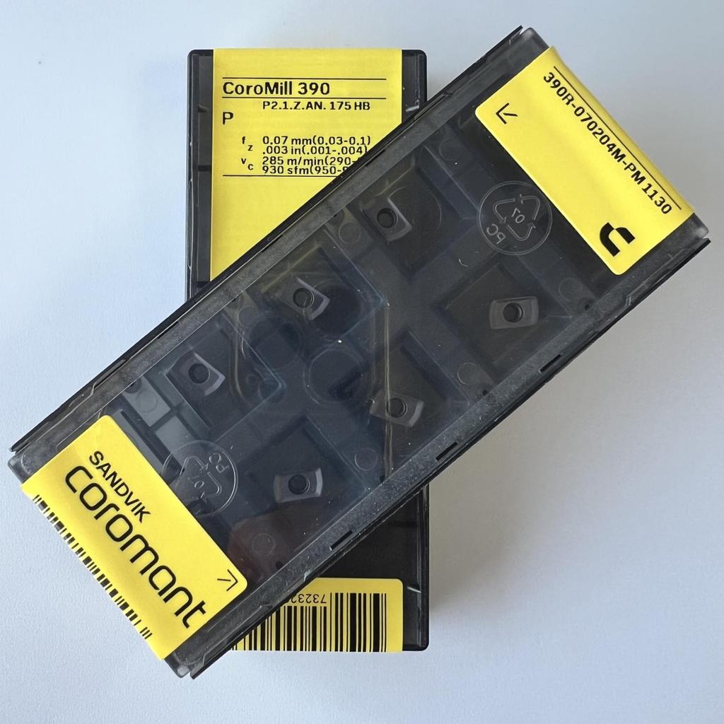 SANDVIK / 390R-070204M-PM 1130 / Original Swedish hard alloy blade 10 Pcs