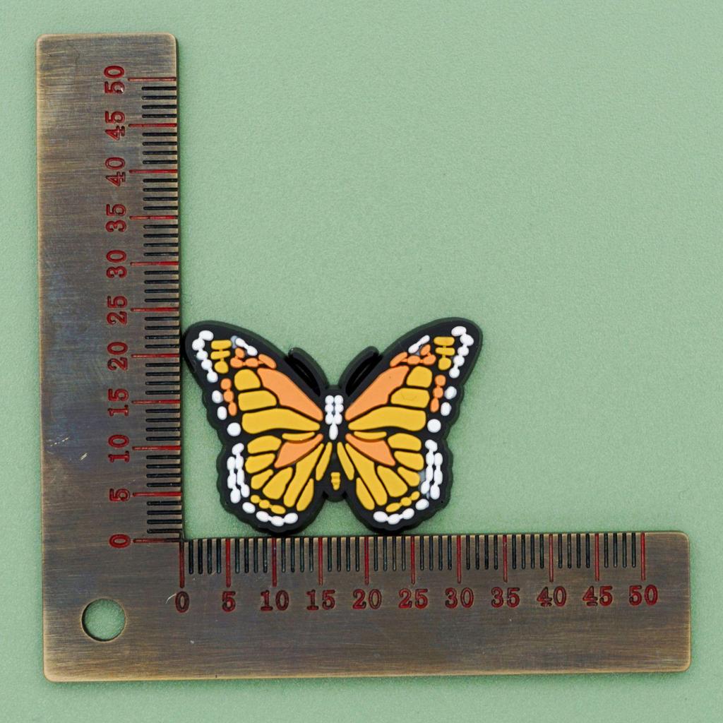 Пряжки для украшения обуви в виде бабочек и цветов для садовых клогов