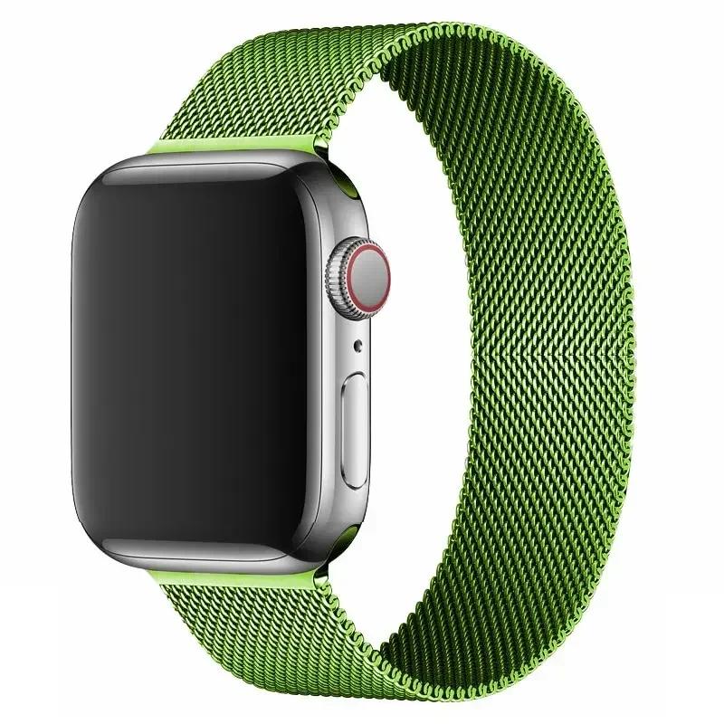 Магнитный петлевой ремешок Для Apple watch Ремешок 44мм 40мм 45мм 41мм 42мм 38мм Браслет из нержавеющей стали iWatch Серии Ultra 9 8 SE 7 6 5