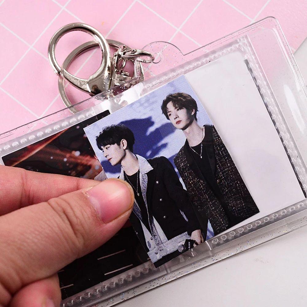 Binder Pocket Photo Holder Collection Card Holder Card Bag Card Book Keyring Photo Album Keychain