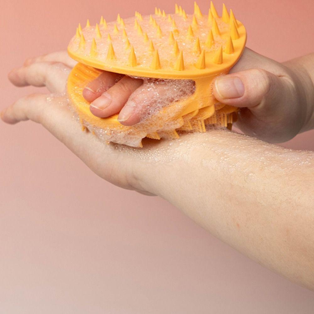 Massage Soft Bristle Shower Brush Double-sided Bath Brush Body Shampoo Brush For Exfoliation