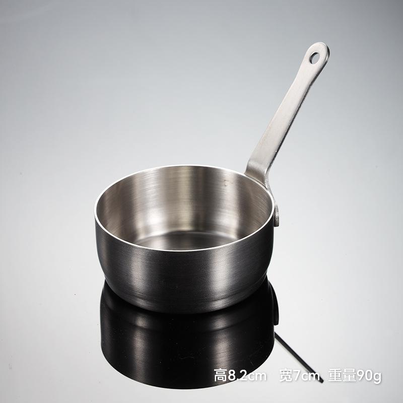 304 Нержавеющая сталь Соусница Уличная посуда с ручкой Барбекю Золотая приправа Сервировочные тарелки Чаша Антипригарные тарелки для специй