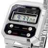 Casio Цифровые часы Дизайн-реплика Модель из-за рубежа Серебристый [Casio] A100WE-1A Мужские [Товар]