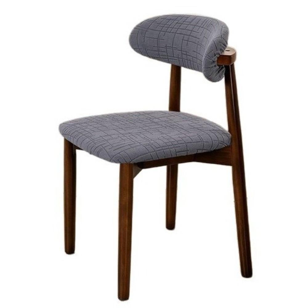 Thick Material Dining Chair Slipcover Jacquard Fabric Dining Seat Protector Restaurant Use