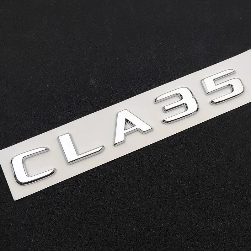 LWC1 3D ABS Car Letters For Mercedes CLA35 CLA45 AMG C117 W117 CLA45S C118 W118 Fender TURBO 4MATIC Emblem Logo Sticker Accessories