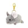 SunLemon Baby Animals Keychain, Chinchilla, GY, 7 X 15 X 10 Cm, Plush Keychain, Cute Baby Animal, Fluffy, Animal, Plush Toy, Plush Photography, P-1643