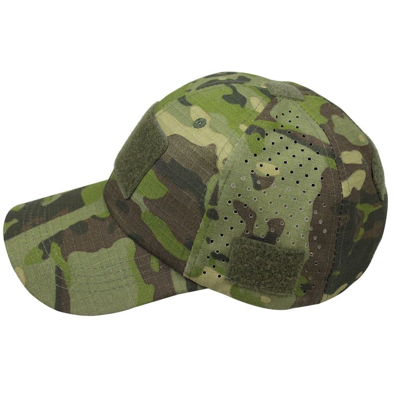 Outdoor Tactical Baseball Cap Men's Summer Camouflage Brim Hat Mountaineering Sun Protection Fishing Hat Velcro Mesh Hat
