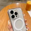 Прозрачный акриловый чехол для iPhone 15 14 13 12 11 Pro Max X XR XS Max 7 8 Plus для Magsafe, магнитная беспроводная зарядка, прозрачная крышка