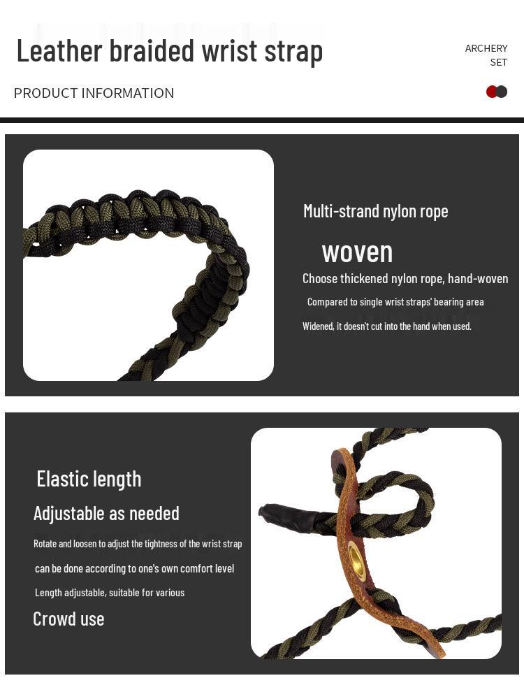 SP1000 Compound Bow Accessory Set: Arrow Rest, Peep Sight, Wrist Sling, Shock Absorber.