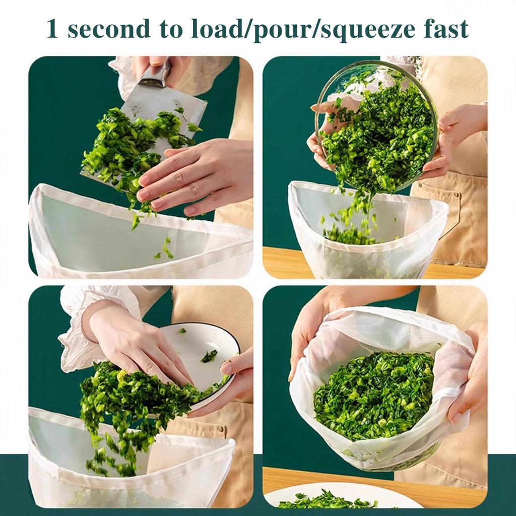 3 шт. сетчатых мешочка из марли для орехового молока, соевого молока, многоразовые мешочки для процеживания начинок для пельменей, неотбеленный тканевый фильтр