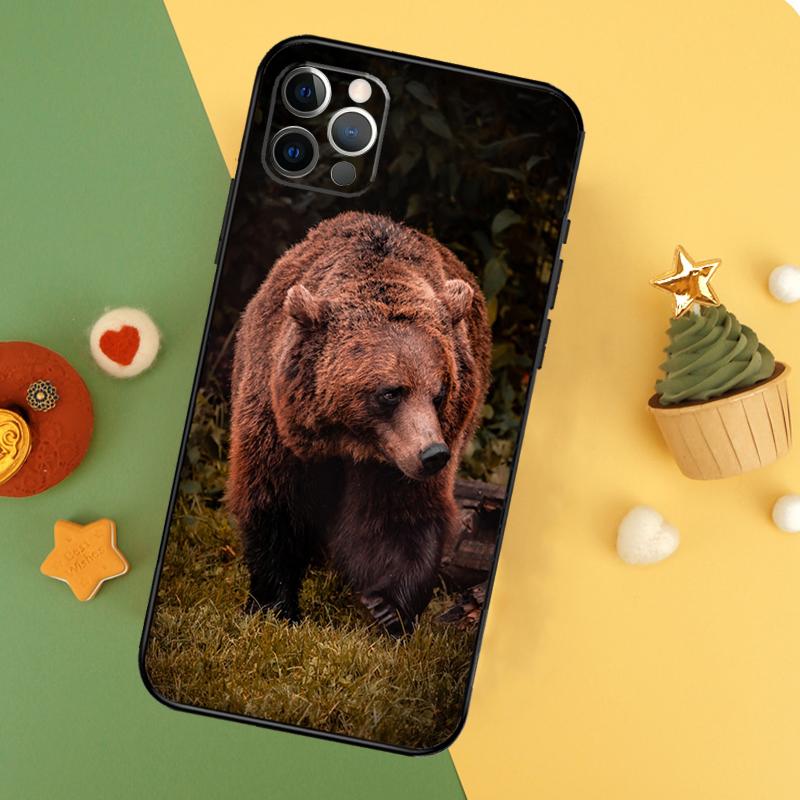 Grizzly Bear Phone Case For iPhone 17 17Air 16 15 14 13 11 12 Pro Max 12 13 Mini 16E Shockproof Cover