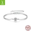 50 Points Shining Moissanite Bracelet, Noble And Elegant S925 Sterling Silver Moissanite Bracelet.