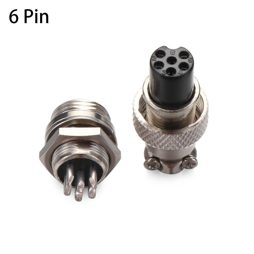 1Pair High Quality 12mm 2/3/4/5/6 Pin Aviation Socket Plug  Wire Panel Connector  GX12  Male&Female
