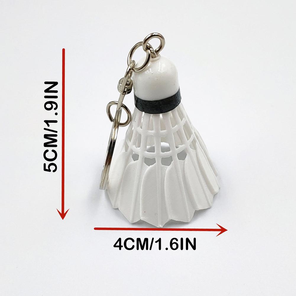 Mini Simulation Badminton Keychain Pendant Sports Ornaments Gift Small Keychain C6G1