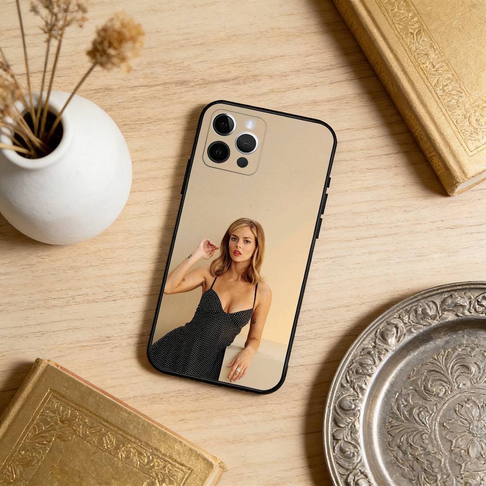 S-Samara Beauty W-Weaving Phone Case For iPhone 17,16,15,14,13,12,11 Plus,Pro Max,Soft Silicone Black Cover