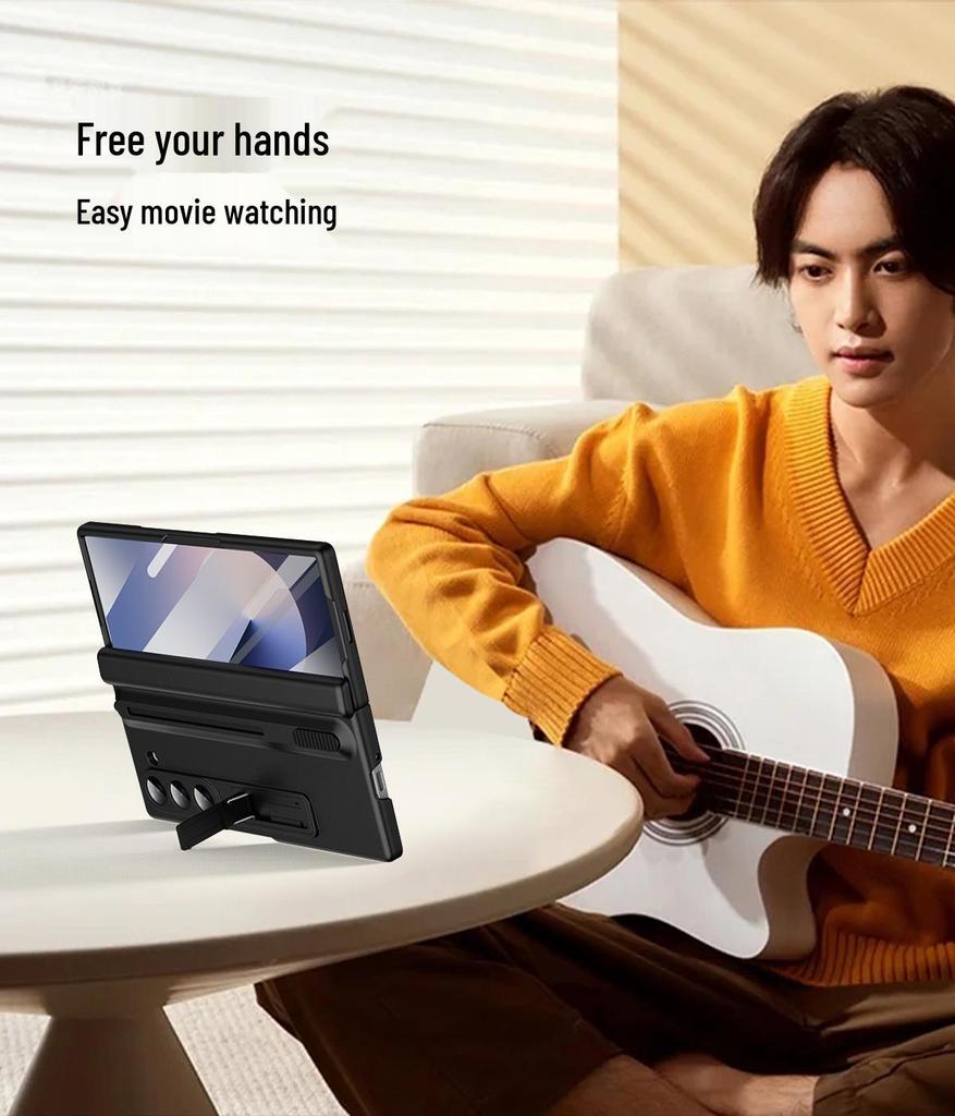 Защитный чехол для Samsung Z Fold7/6 с выдвижным слотом и держателем для стилуса