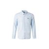 Вышитый логотип Oxford Sport Polo Slim Fit с длинным рукавом Мужские рубашки Небесно-голубой A2BAQB02