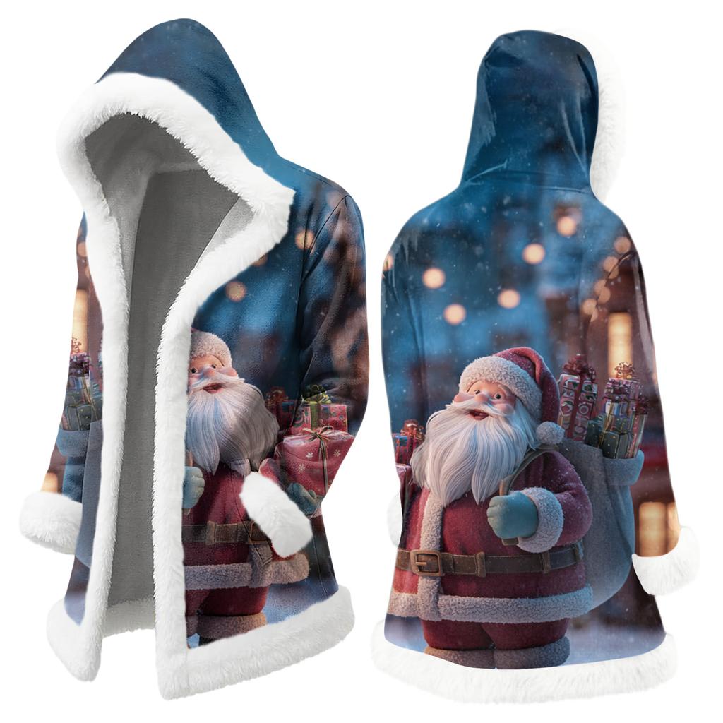 Мужская повседневная куртка с рождественским принтом