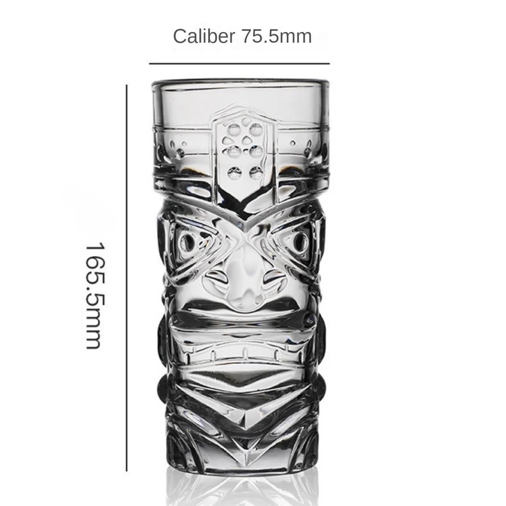 1PC Crystal Glass Large Bar Tiki Cup Tiki Cup Hawaii Cocktail Cup Ghost Fa Cup High Beauty Creation Water Cup